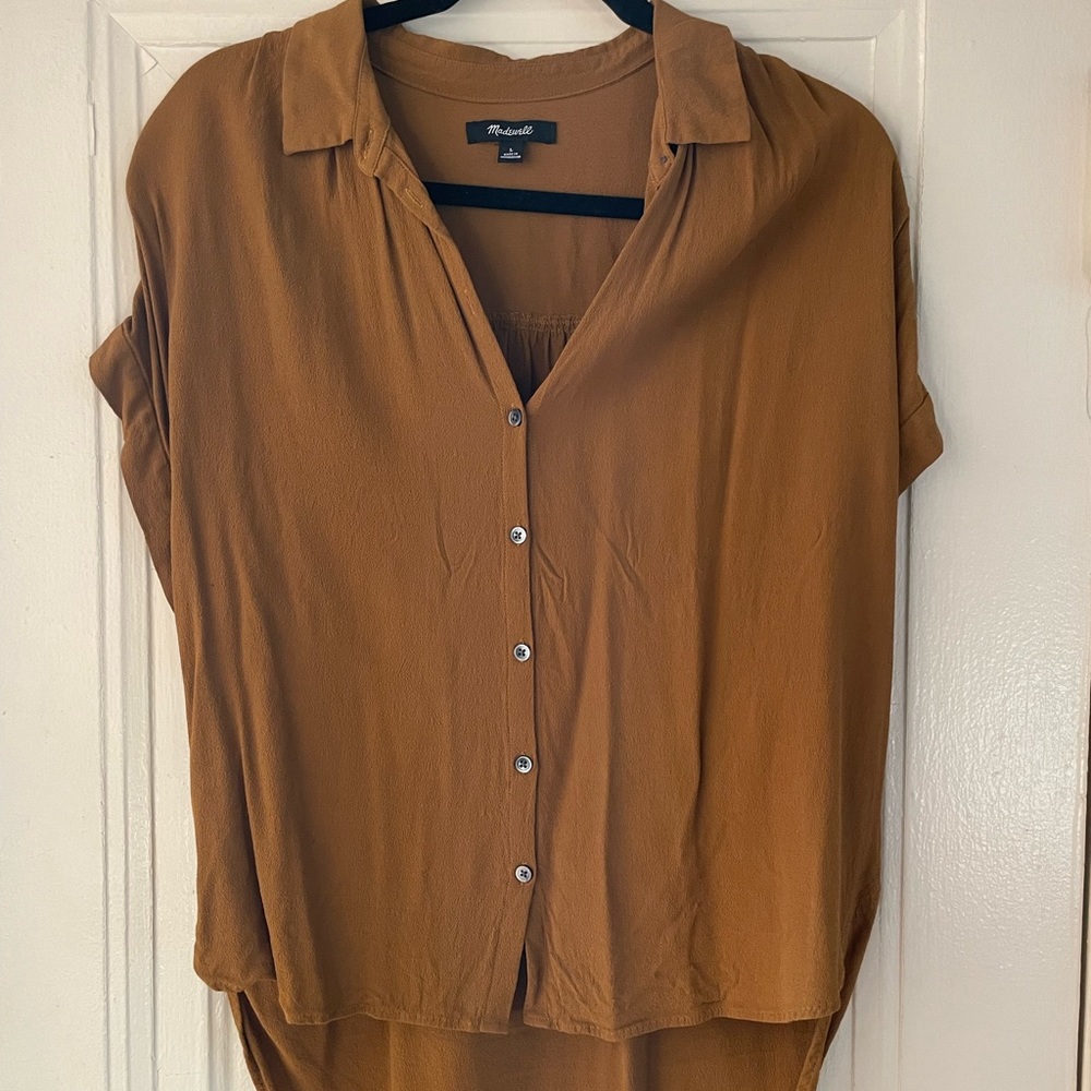 COPY - MADEWELL drapey blouse sz L LIKE NEW